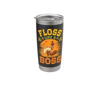 Filo interdentale del Ringraziamento come un capo Turchia Pellegrino Flossing Fall Bicchiere termico in acciaio inox doppia parete