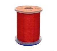 Filo interdentale in nylon 70D per mosche secche e ninfe, materiale per il corpo fluorescente, rocchetto da 40 m, per pesca alla trota, colore rosso