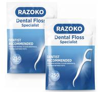 Filo interdentale Picks Stick per stuzzicadenti High Pull, Picks Floss Picks, Flossers monouso non aromatizzati Refill Pack 500 PCS