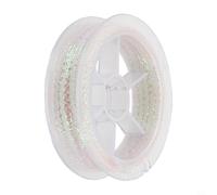 Filo intrecciato da 8 m per legare mosche con effetto squame di pesce, 8 m | Realizzato in PVC, texture lucida a squame di pesce, strisce graziose, larghezza 3 mm, resistente alle intemperie