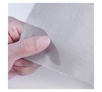 Filo intrecciato in acciaio inossidabile 304, Rete metallica intrecciata in acciaio inossidabile 316, 200 maglie, argento, diverse dimensioni for zanzariere for finestre di armadietti(0.25x1m)