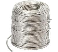 Filo intrecciato in rame puro | Multicolore 7 mm/8 mm Diametro 1 m Utilizzo: messa a terra, trasmissione, schermatura(Silver,35#Diameter:8mm)