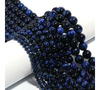 filo/lotto 4 6 8 10 12 mm pietra naturale occhio di tigre turchese perline distanziatrici per fai da te artigianato ornamenti forniture per la creazione - occhio di tigre blu intenso - diametro 8 mm