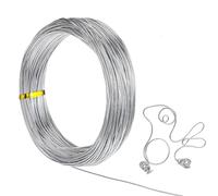 Filo metallico in alluminio da 1 mm, calibro 18, 50 m, pieghevole, per modellismo di biciclette, scheletri, creazione di gioielli, tessitura e avvolgimento