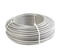 filo metallico per piante rampicanti, Cavo in acciaio da 1-5 mm, lunghezza 90 m, for esterni, cortile, giardino o artigianato(Diameter 1.2Mm)