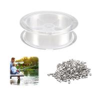 Filo Nylon Trasparente 0,8 mm X 200 m, Filo Invisibile con Guaina In Alluminio, Filo Di Nylon Filo Da Pesca Trasparente Per Il Fai Da Te, La Pesca, L'Artigianato, La Gioielleria, L'Impiccagione.