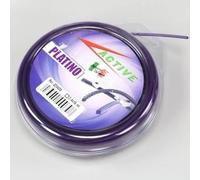 Filo per Decespugliatore Active Platino Quadrato Ø 2,4 mm 0,5 kg-87MT