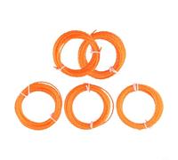 Filo per decespugliatore, compatibile con Ego 56V AL2420P, corda in nylon pre-ritorta, 4,6 m, confezione da 5