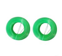 Filo per decespugliatore compatibile con la maggior parte dei modelli di tagliaerba comuni per il taglio di routine a terra da 1,6 mm e 2,0 mm, 2 rotoli da 30 m in totale (1,6 mm verde)