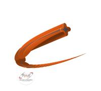 Husqvarna Filo per decespugliatore Whisper Twist 3 mm 48 m sezione a stella arancione/grigio