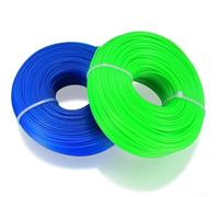 Filo per decespugliatore in nylon da 6 mm, 2 pezzi, 200 m, per decespugliatori e manutenzione efficiente del prato