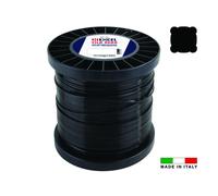 Filo Per Decespugliatore In Nylon Quadro Pro Nero - ø mm.4,4 in matassa da mt.46