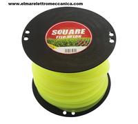 Filo Per Decespugliatore Rotolo 2 Kg Filo Giallo Fluo Tondo Diam 4.5 Mm 110 m