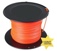 FILO PER DECESPUGLIATORE QUADRATO 3.0MM BOBINA 100MT TAGLIAERBA CAVO MATASSA