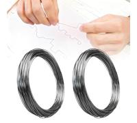 Filo per esercizi MedAT-Z 2025 - Filo spesso per piegare, filo spesso, materiale pratico per allenamento, filo di allenamento per test di selezione, stabile per forme precise, facile da tagliare, 15,5