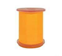 Filo per legare il corpo della mosca 70D fluorescente per la pesca a mosca, materiale di nylon, 100 m per bobina, design standard per uso comune del supporto della bobina (arancione fluorescente)