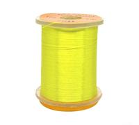 Filo per legare il corpo della mosca 70D fluorescente per la pesca a mosca, materiale di nylon, 100 m per bobina, design standard per uso comune del supporto della bobina (giallo)