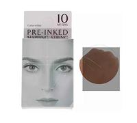 Filo per Mappatura delle Sopracciglia 10 M, Filo Pre-tinto per Microblading Pennarello per Sopracciglia Bianco Mappatura Pre-colorata per Posizionamento Preciso del