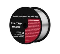 Filo per saldatura Filo for saldatura senza gas con flusso animato 0,8 0,9 mm 1 rotolo 1 kg E71T-GS(0.8mm 2IB(s))
