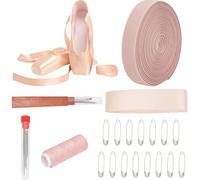 Filo Per Scarpette Da Punta Da Balletto Nastro Estensibile Resistente, Kit