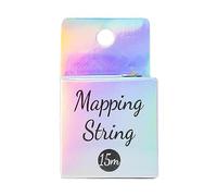 Filo per sopracciglia bianco e nero, per la mappatura delle sopracciglia, pre-inchiostrato, filo per tatuaggi, marcatura per sopracciglia, per sopracciglia, trucco, posizionamento del filo, strumento