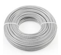 Filo per tagliaerba, filo in acciaio, per decespugliatore, robusto filo per tagliaerba, per bobina, trimmer (3,0 mm x 30 m)