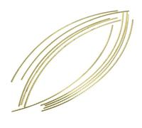 Filo per Tasti Chitarra in Ottone Oro 10 Pezzi 200 Mm | Ricambio per Riparazioni e Sostituzione Tasti, Superficie Liscia senza Spigoli Vivi, Installazione Semplice