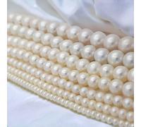 FILO PERLE AKOYA BIANCHE da 4 a 11 mm - Lunghezza 40 cm