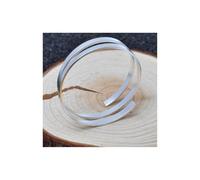 Filo Piatto Piatto da rettangolo in Argento da 1% 925 Anello di Cuffia Argento Vuoto da 2 mm a 6 mm for Gioielli Che producono 100 mm Fai da Te Accessori (Size : 3x2mm(100mm))