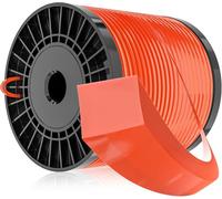 Filo Quadro Professionale per Decespugliatore e Tosaerba Universale, Diverse Misure Ø 3,3 mm o 4 mm, Filo In Nylon Alta Densità, Colore Arancio, Resistente per Uso Intensivo (Ø 3,3mm x 160 metri)
