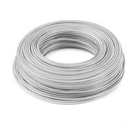 Filo resistente in nylon e acciaio per decespugliatori e tagliabordi, compatibile con la maggior parte delle marche, efficiente per tagliare erbacce ed erba densa (2,4 mm x 60 m)