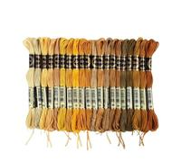 filo ricamato multicolore Set di pezzi filo da ricamo arcobaleno for punto croce, stringhe artistiche, braccialetti dell'amicizia, 8 metri, 6 fili, ideale for arti e mestieri(Yellow A (20pcs))