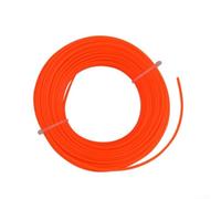 Filo rinforzato per decespugliatore da 2,0-3,0 mm, 30 m, in nylon resistente, per la cura del prato e il taglio dei bordi del giardino, rocchetto arancione (2,0 x mm)