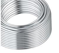 Filo rotondo in alluminio da 14 AWG, bobina da 30,5 m per elettronica, hobby, artigianato, creazione di gioielli, filo rotondo solido in alluminio