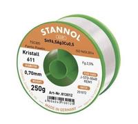 Stannol Filo di saldatura Kristall STA 611 TSC 0,7 mm Senza piombo - 250 g