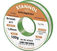 Stannol Kristall 611 Fairtin Stagno senza piombo senza piombo Sn96,5Ag3Cu0,5