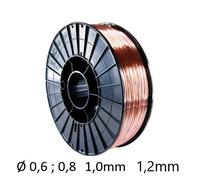 FILO SALDATRICE SG2 BOBINA PER SALDATURA FERRO ø 0,6; 0,8; 1,0; 1,2