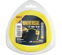 Filo Silenzioso per Decespugliatore Universal Nlo012: Filo di Ricambio per Tagliabordi, Lunghezza 15 M, Ø Filo 1,6 Mm, Tecnica Brevettata per Funzionamento Silenzioso (Cod. Art. 00057-76.163.12)