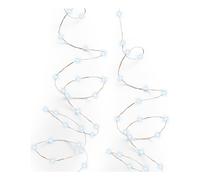 Filo Silver 240 luci - MICROLED Bianco freddo (12 mt) 8 Giochi di luce LUMINEO