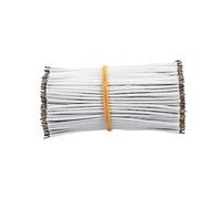 Filo Singolo per Pickup Chitarra Elettrica Bianco 100 Pezzi Gu412 | Pvc Rame, Ricambio per Potenziometro, Lunghezza 80mm, Facile da Saldare
