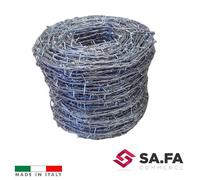 FILO SPINATO ACCIAIO ZINCATO RECINZIONE FERRO SPINOSA RETE METALLICA SPINATA