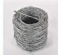 Filo spinato galvanizzato resistente, spessore 1,8 mm, 400 m, recinzione antifurto ad alta sicurezza per bestiame, pascoli e protezione degli animali, soluzione durevole e pratica