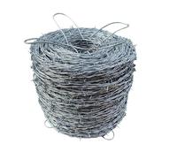 Filo spinato, recinzione in acciaio zincato a 4 punti, spessore 1,8 mm, rotolo da 180 m per recinzione agricola e gioco, soluzione di sicurezza durevole e resistente alle intemperie