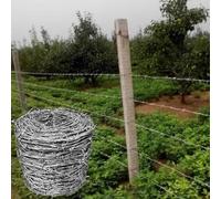 Filo spinato resistente, ad alta resistenza, resistente alle intemperie per fattoria, bestiame, aree rurali, 1,8 mm, 30 m, per proteggere la tua proprietà