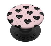 Filo Spinato Rosa Pastello Cuore Modello Emo Soft Grunge Goth PopSockets PopGrip Adesivo