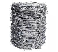 Filo spinato zincato da 60 m per recinzioni, Ideale per Giardini, balconi e progetti Fai da Te - Filo spinato Resistente e Durevole, Adatto Anche agli Agenti atmosferici.