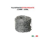 Filo Spinato Zincato Filo 2.20mm Per Recinzione Metallica 200 Metri Lineari