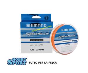 FILO SURFCASTING SPEEDMASTER SHIMANO TAPERED DIAM 0,18 -0,50 ORANGE SHOCK LEADER