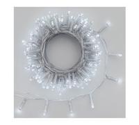 Filo Trasparente 180 luci - LED Bianco freddo (7,2 + 0,5 mt) 8 Giochi di luce XMAS KING 67301