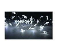 Filo Trasparente 50 luci - NANOLED Bianco freddo (5 + 0,5 mt) Stelle Luce fissa CHRISTMAS IP20 D1397